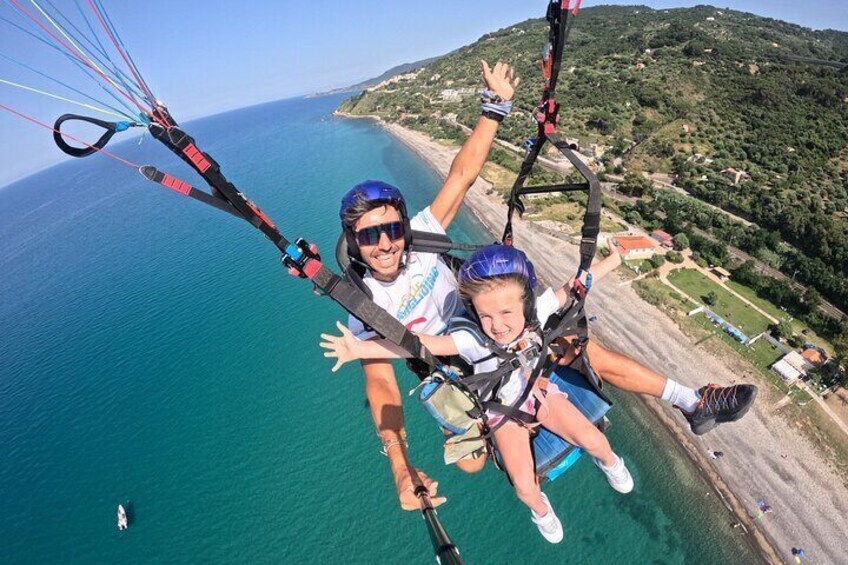 Tandem Paragliding Flight in Cefalù