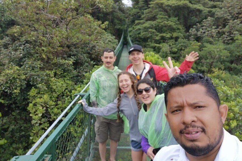 Our Tour guide and travelers from United States- Selvatura Park