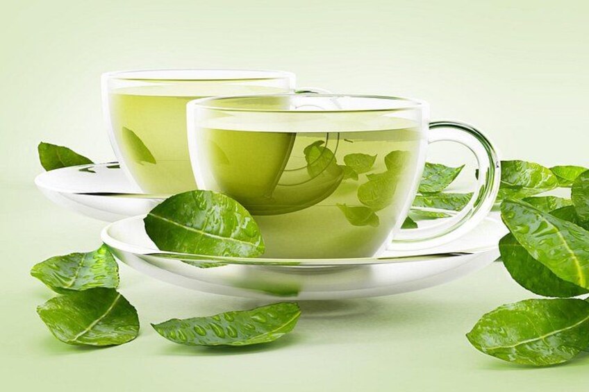 Nepali Green Tea Before and After Massage 5
