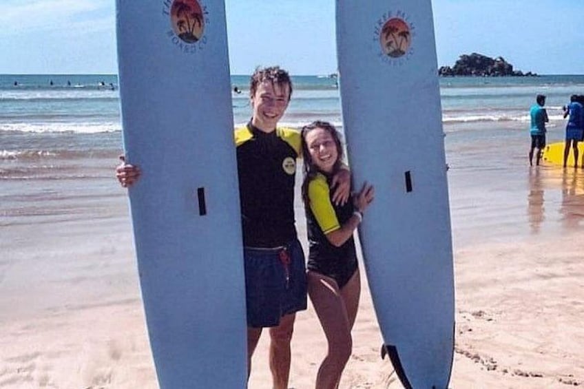 PRIVATE Surf lesson for Beginners Couple 4