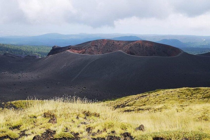 The largest scoria cones of the 2002 eruption - at Piano Provenzana 1