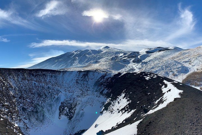 Snow-covered 2002 craters 2