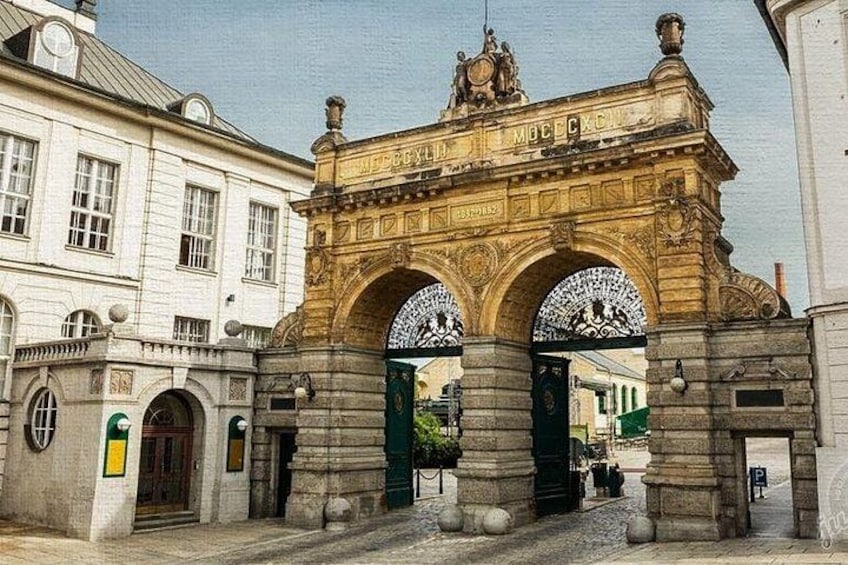 Pilsner Urquell brewery gate 4