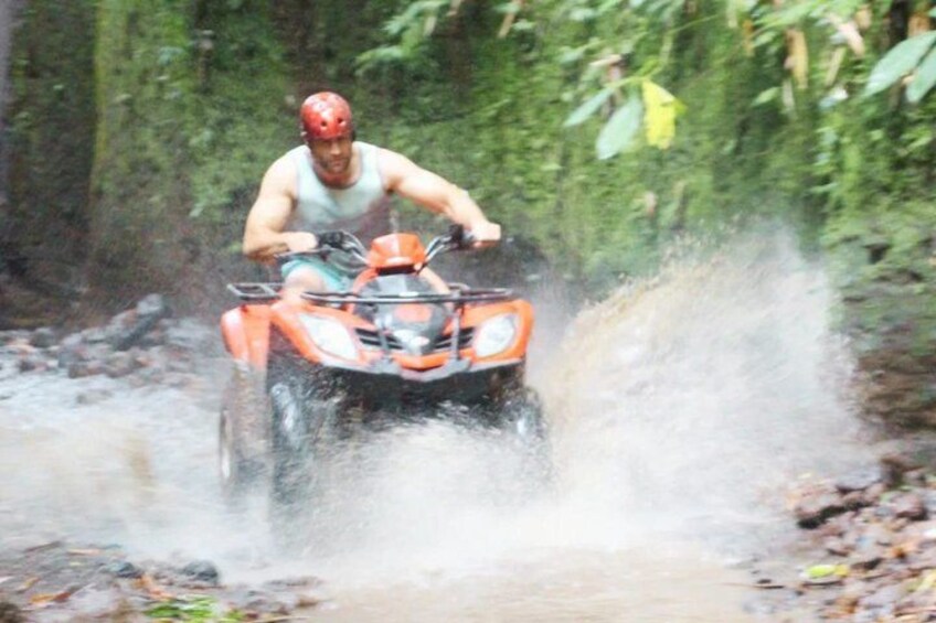 Ubud ATV Quad Bike Tunnel Waterfall Tour 4