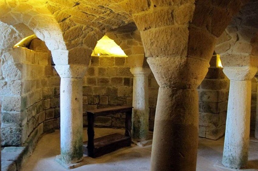 The crypt of the Duomo in Sovana 2