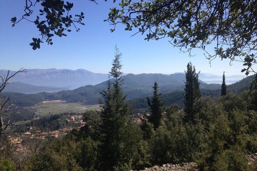 Lefkada Tours Original Mountain Hiking Private Tour of Lefkada - home-made BBQ incl. The stunning mountain view