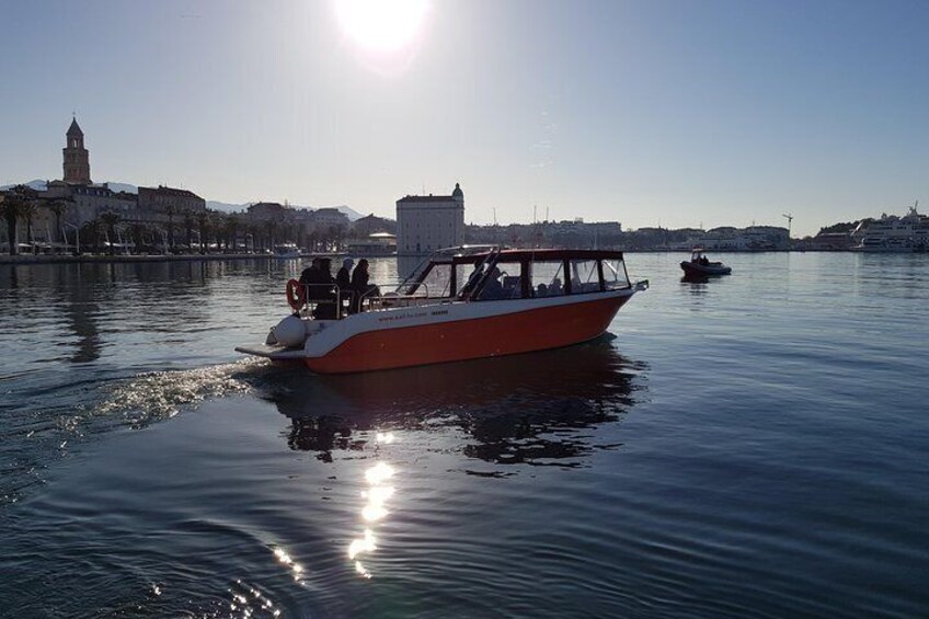 Blue Lagoon and Trogir town - half day speed boat tour