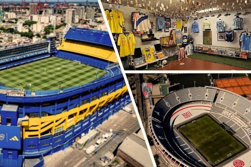 Boca Juniors and River Plate Stadium Tour + TOP Museum. 1