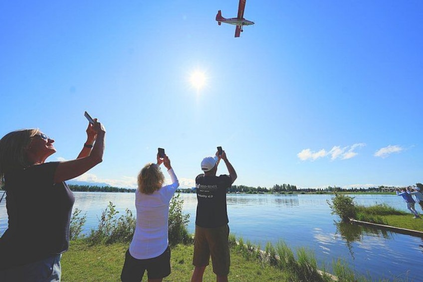 Float plane flying over guests 4