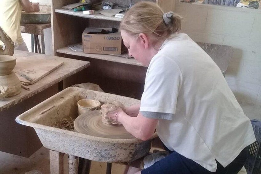 A go at the Pottery Wheel!! 4