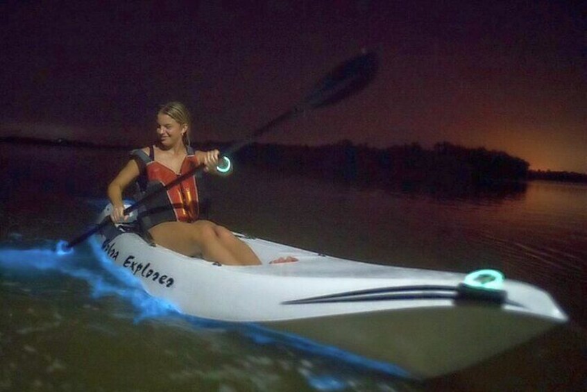 Bioluminescent Kayak Tour. Fin Expeditions is Cocoa Beaches Top Rated Kayak Tour 2