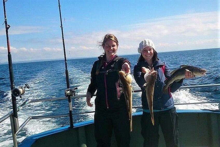 Deep sea fishing Galway Bay. Galway. Private guided. Full / half day. 3