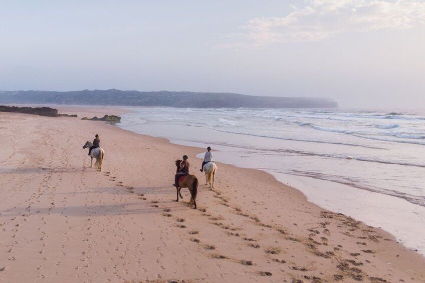 Bordeira Beach - Horse Riding Tour Sunset or Sunrise