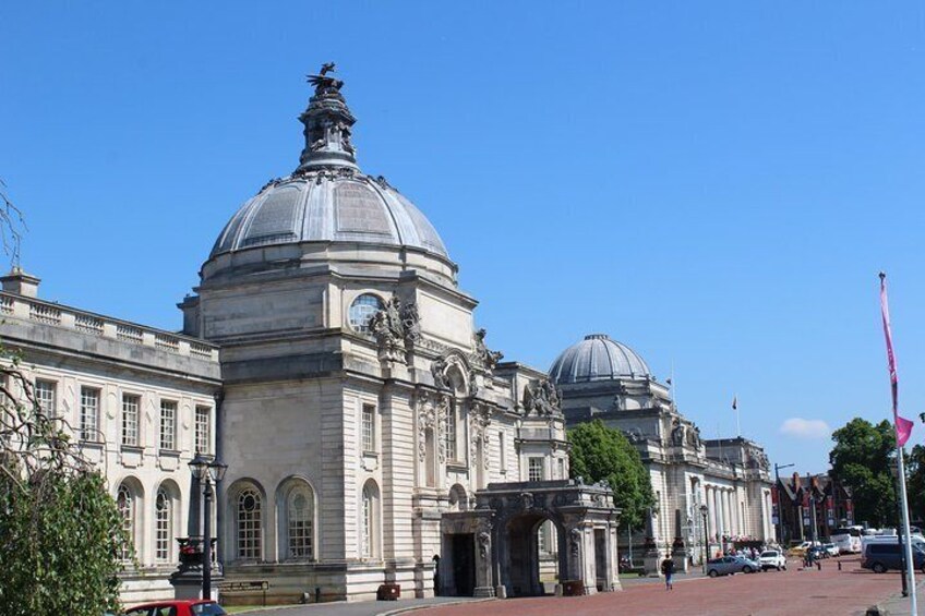 Cardiff's old town hall, part of the civic centre