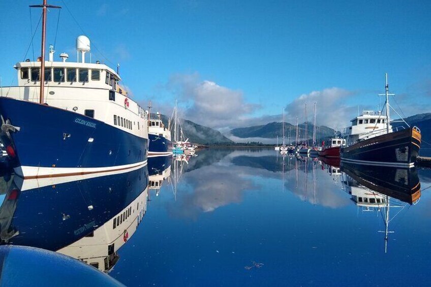 Exiting the Holy Loch Marina 