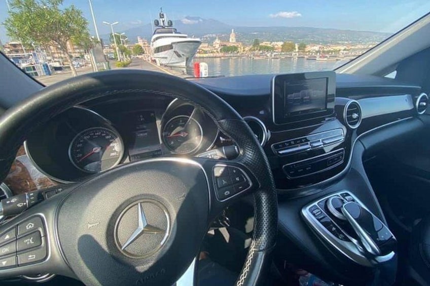Taormina to Palermo with private mercedes van(stop in Cefalù) 3