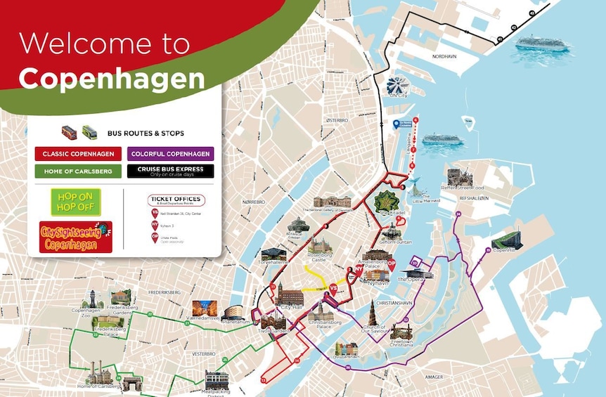 City Sightseeing Copenhagen Hop-On Hop-Off Bus Tour + Optional Boat Add-On 3