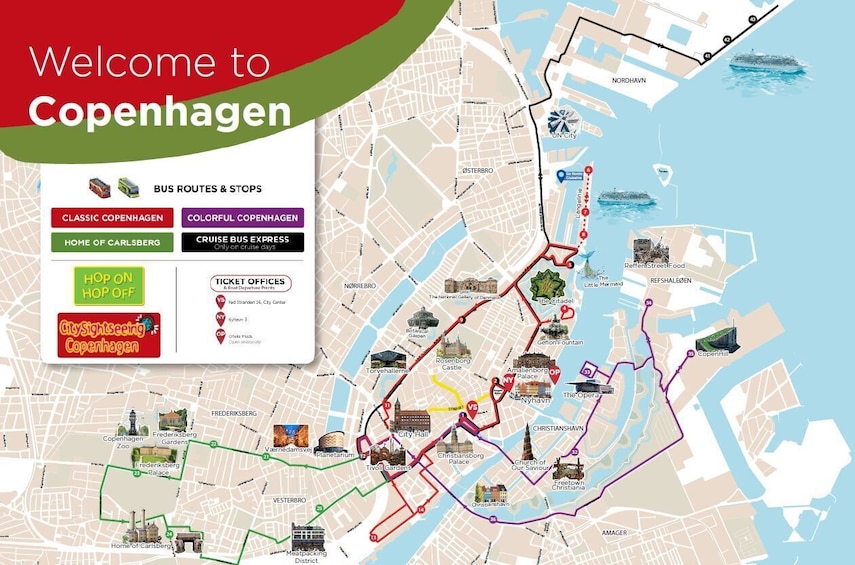 City Sightseeing Copenhagen Hop-On Hop-Off Bus Tour + Optional Boat Add-On 3