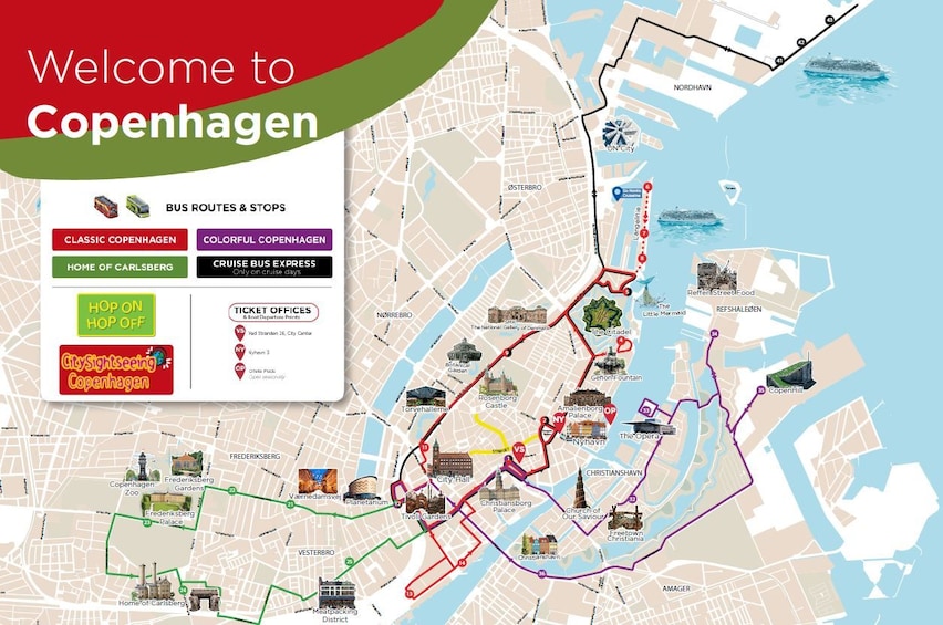 City Sightseeing Copenhagen Hop-On Hop-Off Bus Tour + Optional Boat Add-On 3