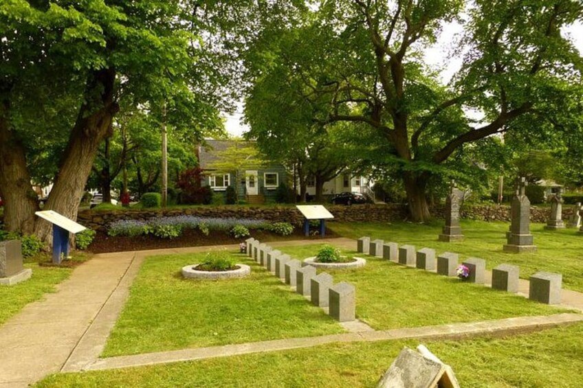 Mount Olivet Cemetery is a Roman Catholic cemetery where 19 bodies recovered from the RMS Titanic are interred and many of the dead from the 1917 Halifax Explosion are also interred here. 2
