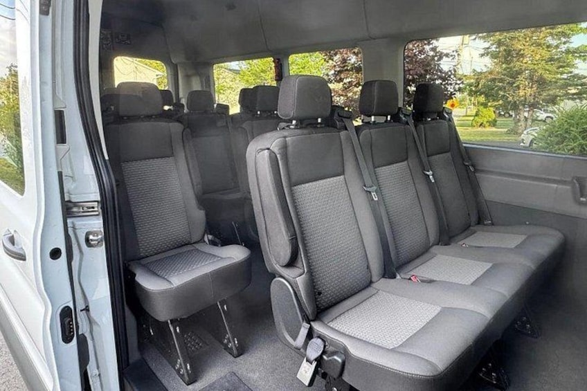 Easy Enter and Exit of Van with Four Guests Minimum to Ten Guests Maximum...My Competitors put 14 in same Van !! 2