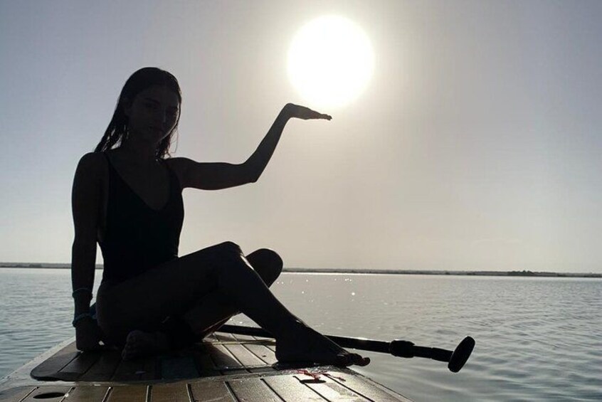 Dawn in the Bacalar lagoon. 2