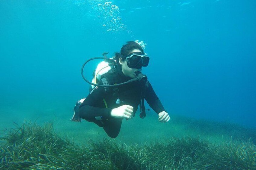 Une personne qui fait de la plongée sous-marine avec un tuba et des palmes. 3