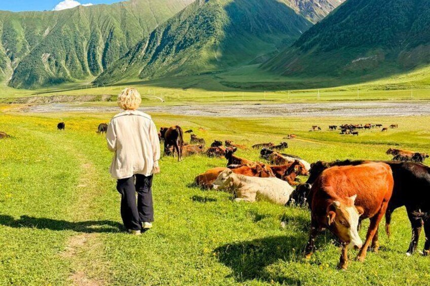 From Tbilisi by 4x4: Kazbegi Truso Valley Ananur and Gudauri 3