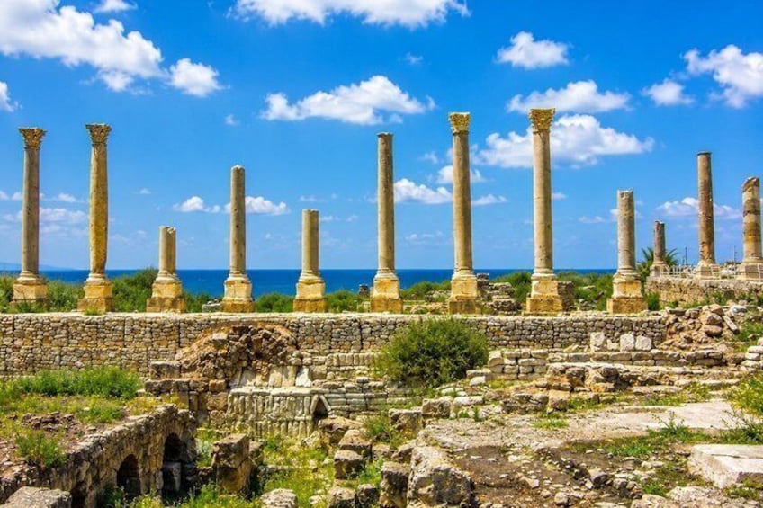 Antiche rovine con colonne e strutture in pietra. 3