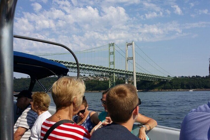 2 Hour Guided Boat Tour in Gig Harbor and Narrows Bridges