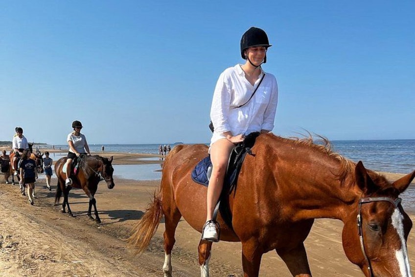 Private Horse Riding on the Beach in Riga 1