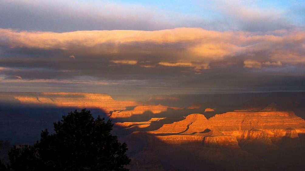 Aerial view of sunset at Don Mesa.