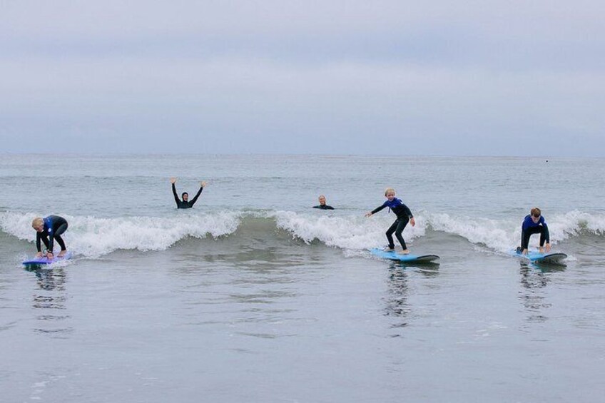 3 surf lessons for the win!