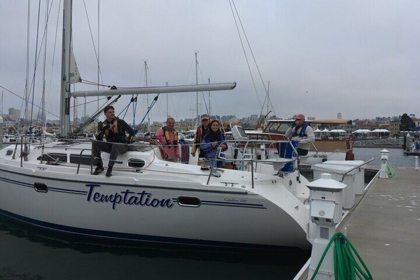 2 Hours Private Sailboat Charter for up to six people in San Francisco Bay