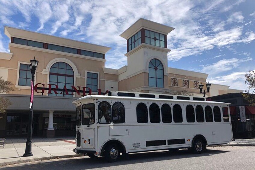 The tours depart from in front of Grand 14 at The Market Common 2