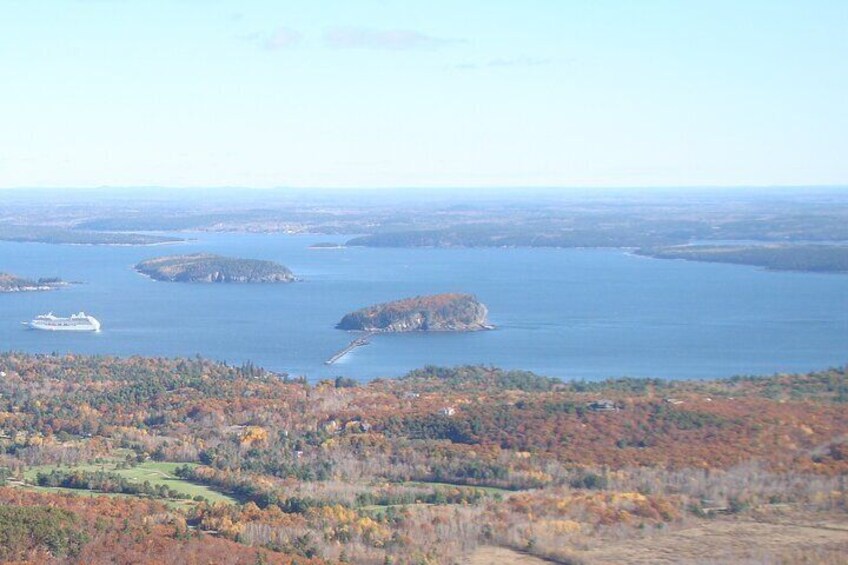 Porcupine Islands with Cruise Ship