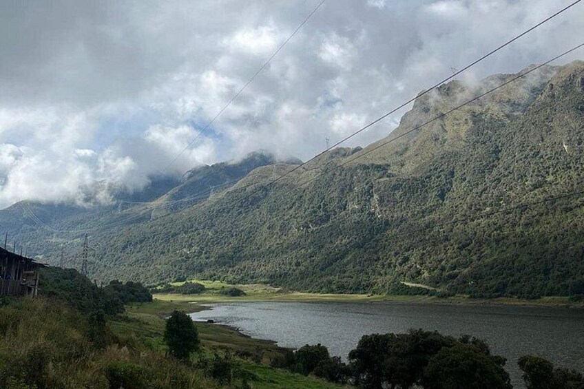 View of Papallacta's Lake from the road 3