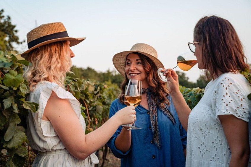 A small talk in vineyard 4