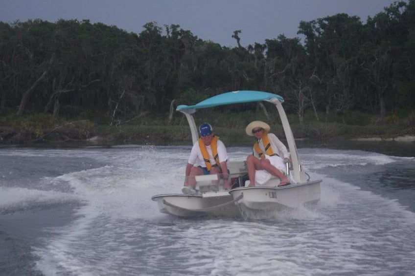 Drive your Own 2 Seat Fun Go Cat Boat on Marco Island 5