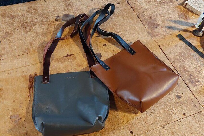 Genuine Leather Tote Bag Workshop in Leiden 4