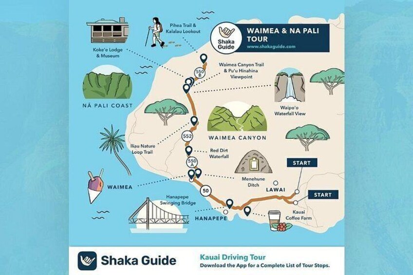 waimea canyon tour map 4