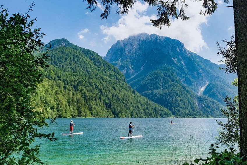 Stand Up Paddle tour on Lake Predil, Bovec SUP 1