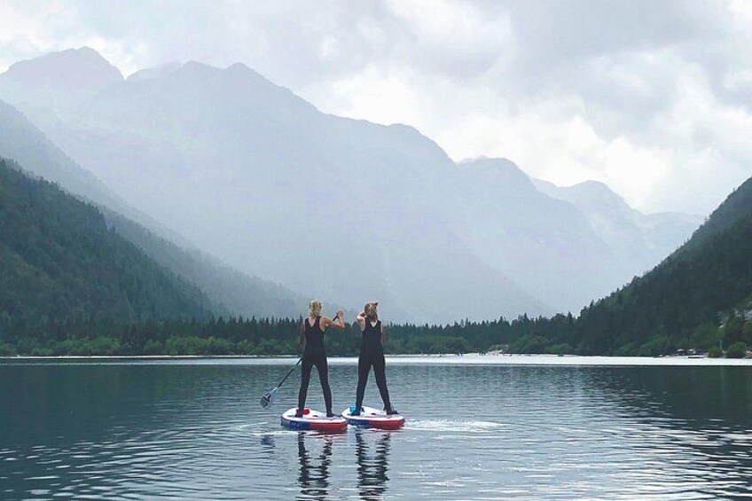Stand Up Paddle tour on Lake Predil, Bovec SUP 3