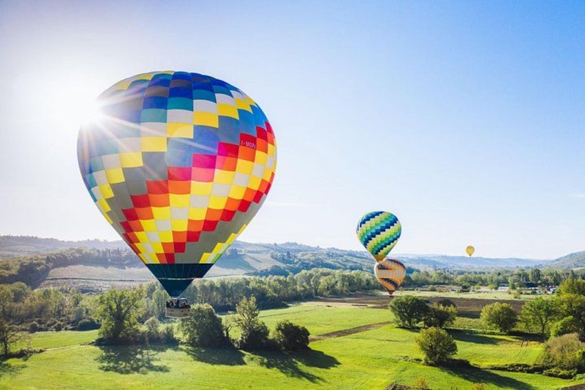 Hot Air Balloon ride in the Chianti Valley Tuscany 1
