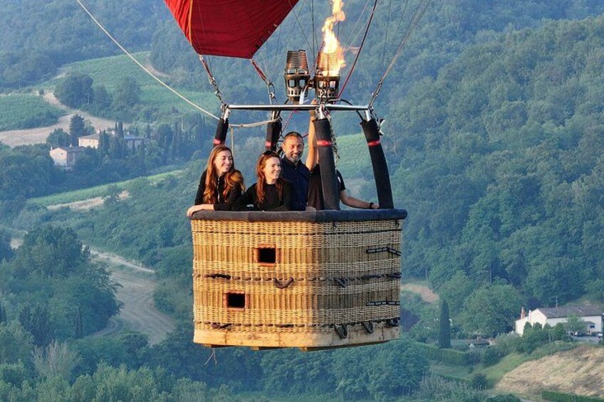 Hot Air Balloon ride in the Chianti Valley Tuscany 2