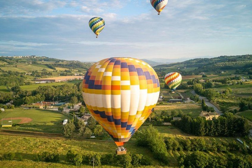 Hot Air Balloon ride in the Chianti Valley Tuscany 2