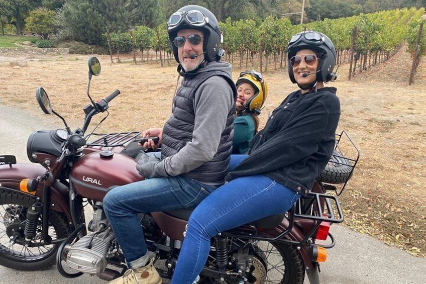 Sonoma Valley Sidecar Wine tours 2