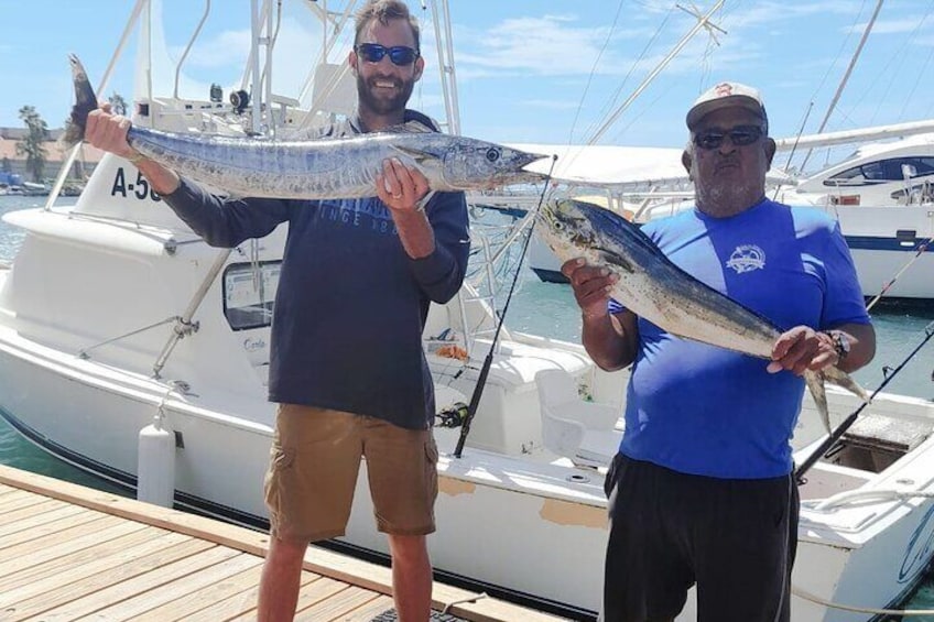 Offshore fishing in Aruba. ChartersAruba is Carla Charters Aruba fishing