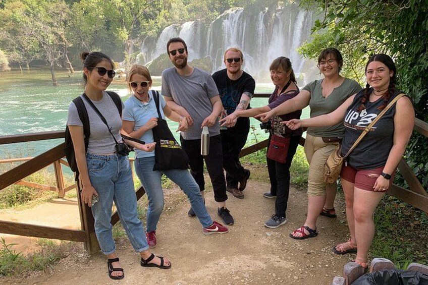 Our friendly and passionate guide Hidaya with group of tourists 5