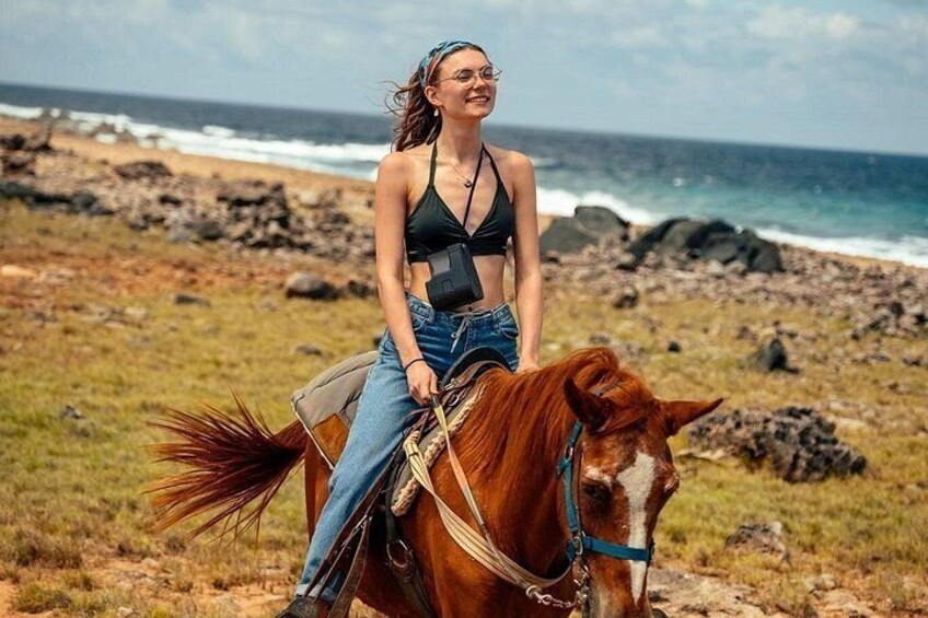 Aruba Ecological & Coastline Horseback Ride with Beach Photo Stop 3